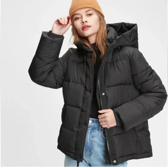 GAP Jackets Coats Gap Upcycled Puffer Coat In Black Size S